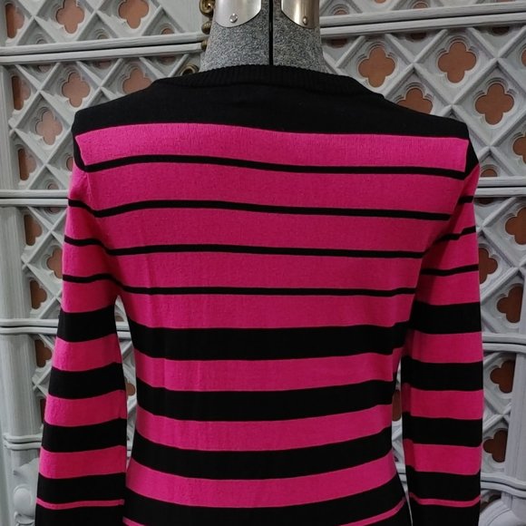 Pink & Black Knit Dress - Picture 3 of 6